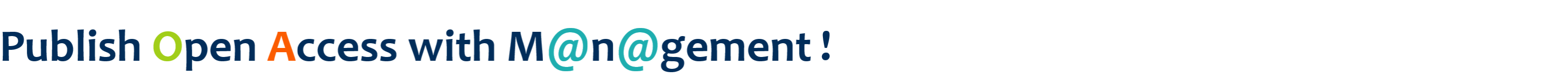 image saying Publish Open Access With Management!